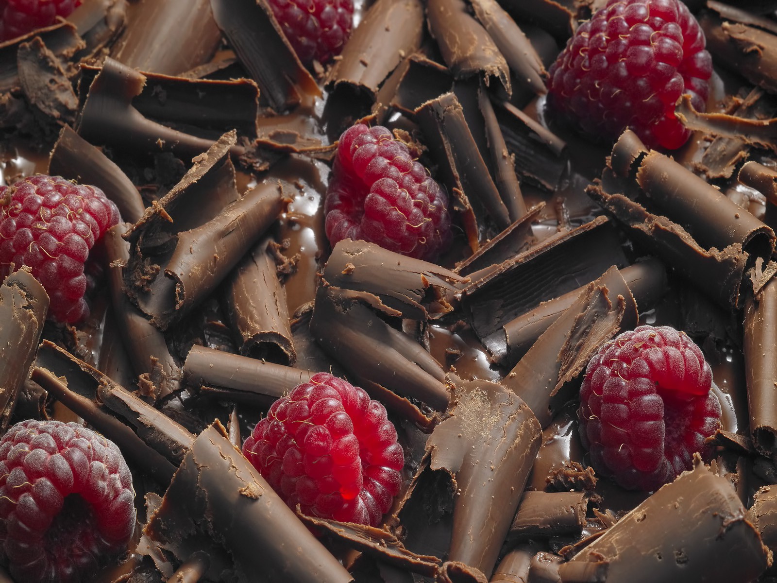 Raspberry in chocolate