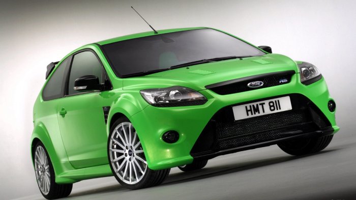 The brand new Ford Focus car, the RS front view