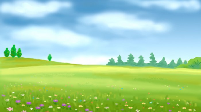 Light meadow drawn