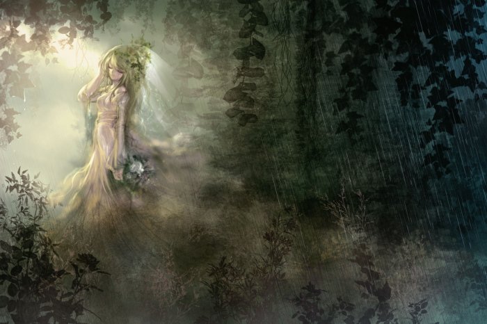 The sorceress in the forest