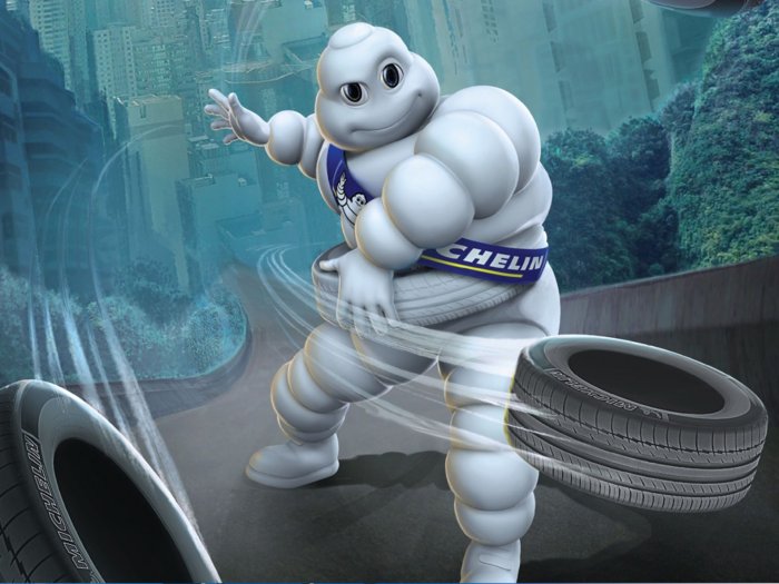 White man - a symbolic character of Michelin