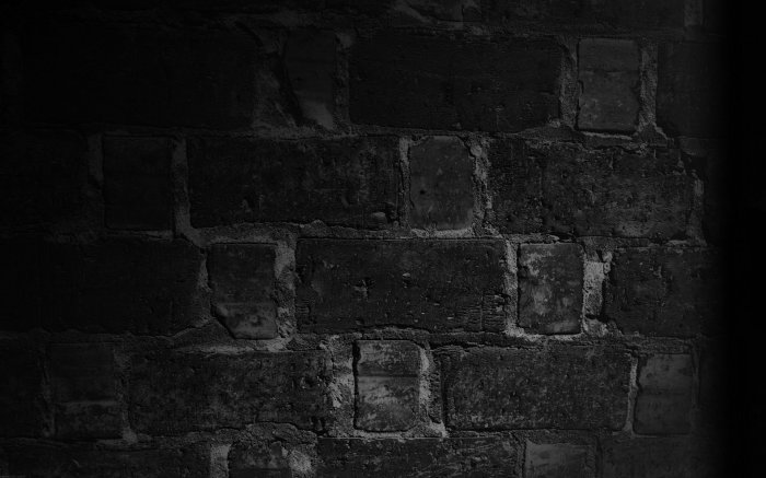 Dark brick wall