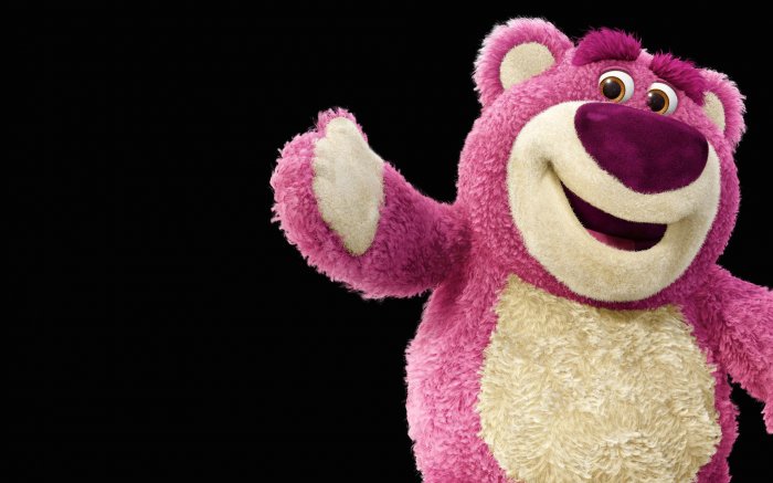 Pink bear - soft children's toy