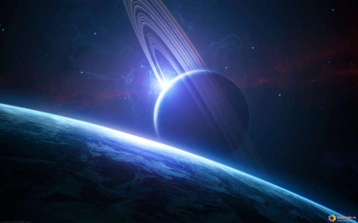 Планета Сатурн из чужой галактики