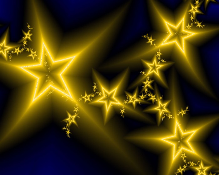 Background with yellow stars