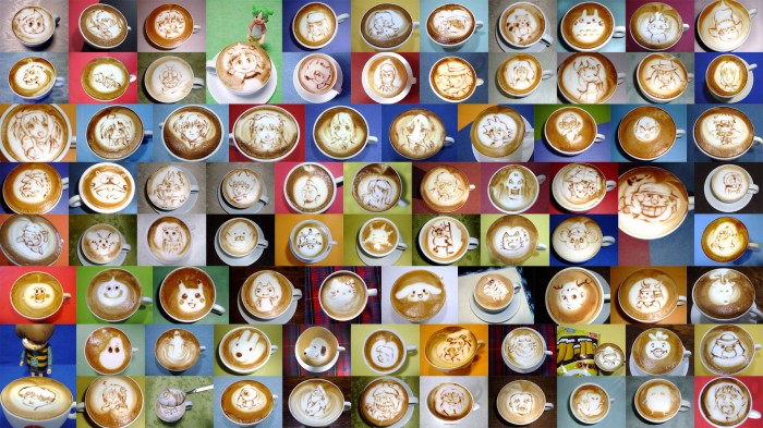 The set of coffee avatars