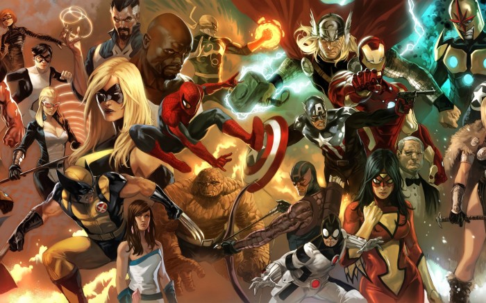 The superheroes collage
