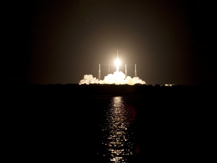 The Launch of the Falcon-9 contemporary missile