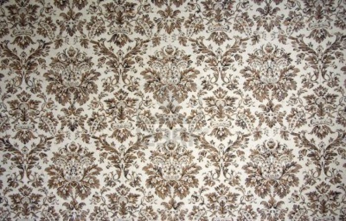Wall covered with wallpaper comletely