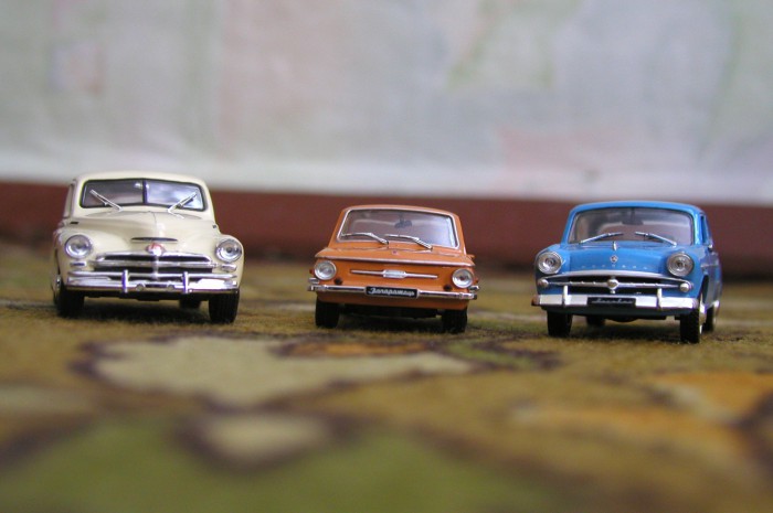 Models of domestic soviet cars