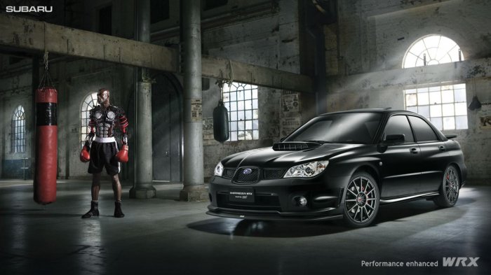 Subaru and boxer