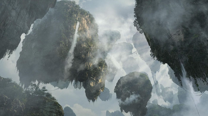 Big flying islands like in the movie Avatar