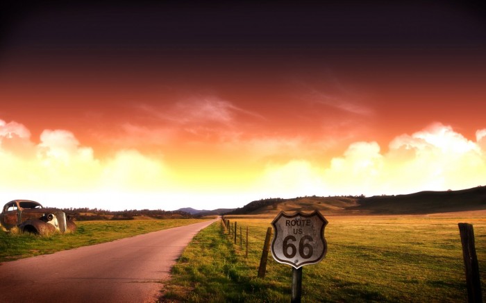 Широко известная в США дорога - шоссе 66