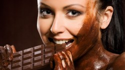 The girl in chocolate