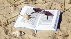 Book is on the sand