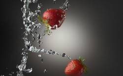 Strawberry and drops
