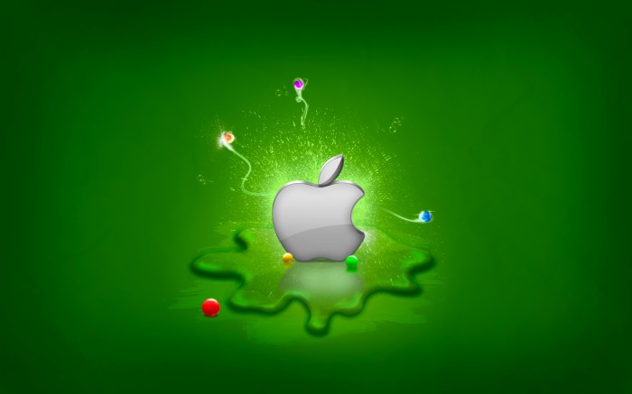 Green apple - Apple logo