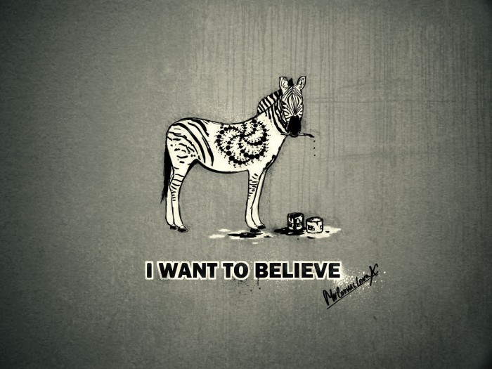 I want to believe in this