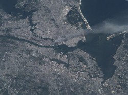 A space image of New York