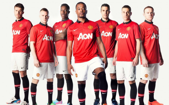 The Manchester United football team in 2013 year
